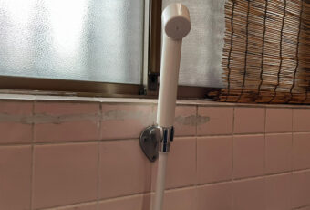 浴室シャワー水栓交換工事。施工後。