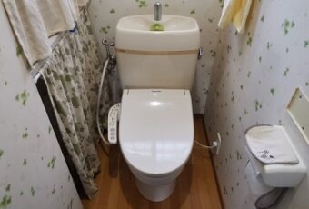 一宮市　トイレ便座・洗面水栓のリフォーム　A様